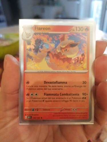 FLAREON 136/165 Rara Holo - ITA MINT - Pokemon Scarlatto e Violetto 151 - Foto 3 di 3