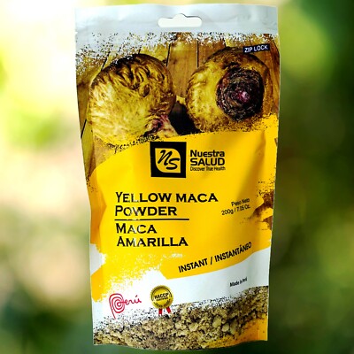 Unleash the Power of Peruvian Yellow Maca Powder  (200g) Gelatinized