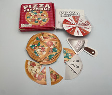 Vintage Pizza Fractions Ages 7-10 Fun Learning Clean Complete 2006