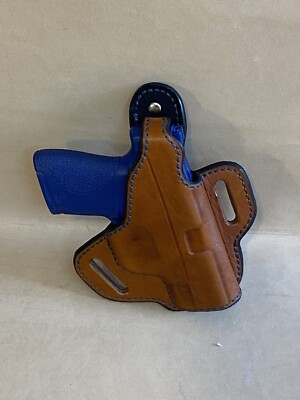 SMITH WESSON MP 9 SHIELD, Light Brown Holster with Thumb break, Right-Handed