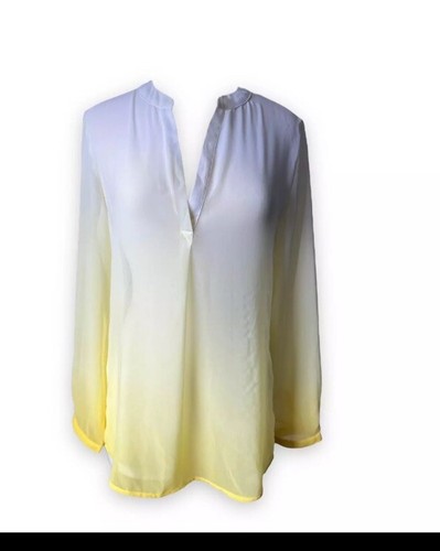 Banana Republic Factory Yellow Ombre Blouse - Picture 2 of 5