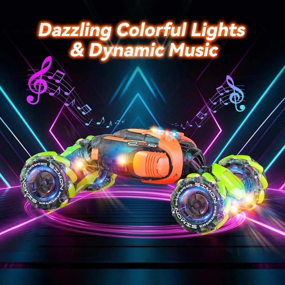 Gesture Sensing RC Stunt Car, 2.4Ghz Hand Control 360° Rotating Toys Car for kid - Image 4 of 4