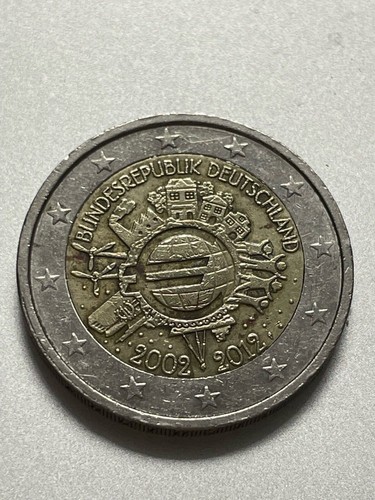 Wertvolle 2 Euro Münze Bundesrepublik Deutschland 2002 Bis 2012 Wert 2 Euro Münze WWU 2002-2012 Bundesrepublik Deutschland Sondermünze