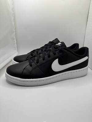 Men's Size 10.5 - Nike Court Royale 2 Next Nature Low Black White