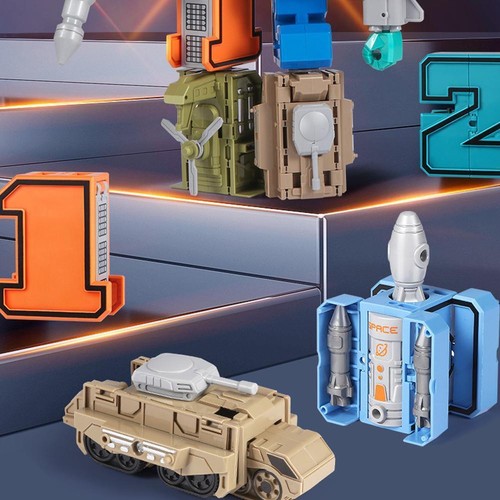 .Digital-Magic Number Transformer Robot Toy Assembling Action Puzzle-Model I6Z6 - Picture 8 of 31