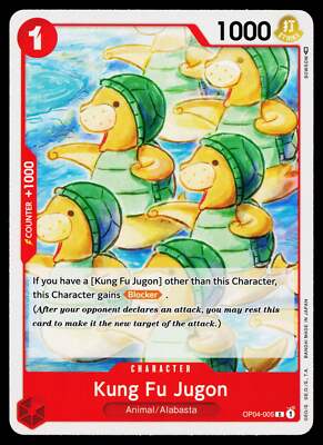 Kung Fu Jugon - OP04-005 - NM - Common - English OP04 - One Piece