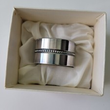 Vintage Saint Medard Silver Plated Napkin Ring from France New 1980s