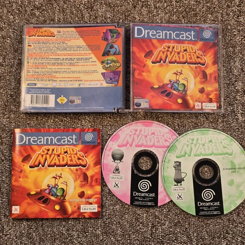 Stupid Invaders - Sega Dreamcast - Complete - PAL 