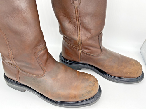 Red Wing Pecos 2231 Men’s Leather Work Boots Steel Safety Toe Size 9.5 Mens Boot - Picture 4 of 19