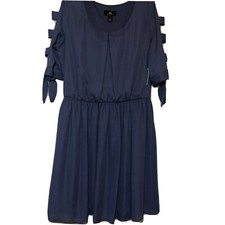 IN San Francisco Dress Women’s Size XL Blue Cut Out Sleeves
