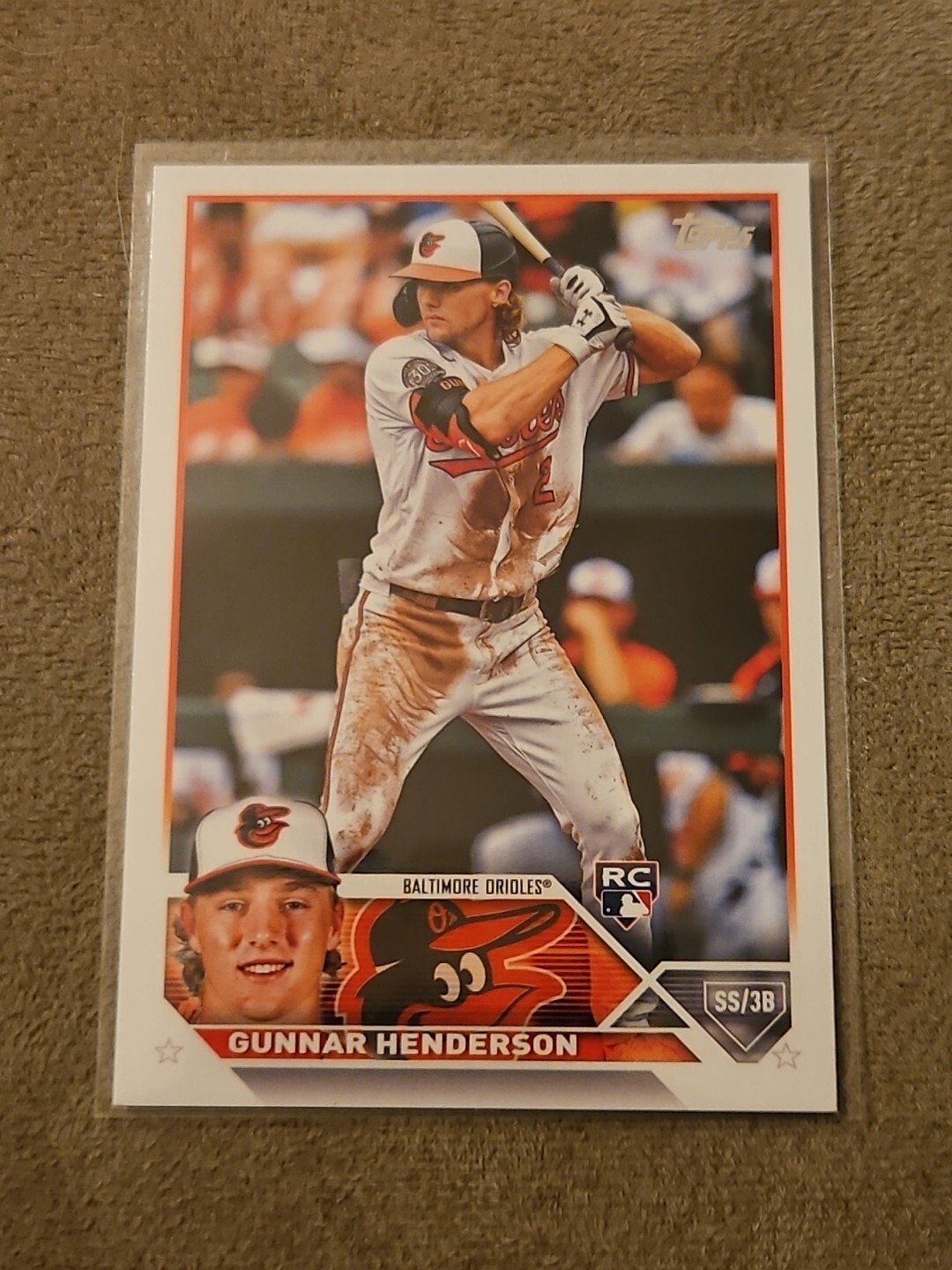 2023-24 Topps Series 1 Baseball #206 Gunnar Henderson Rookie Baltimore Orioles