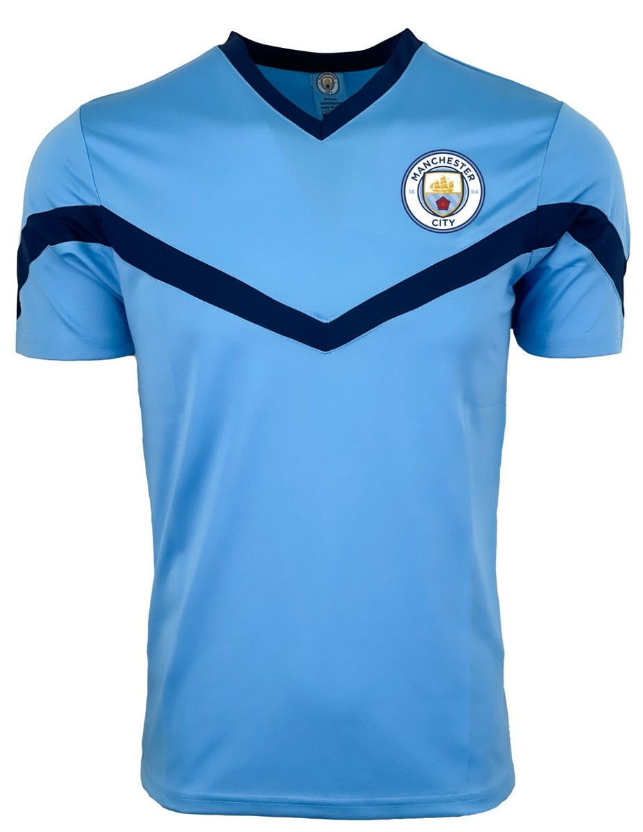 Icon Sports Manchester City FC Jersey Men's Sky Blue Licensed