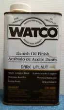 Watco Danish Oil Finish, DARK WALNUT,  1 Pint  (06585)  FS