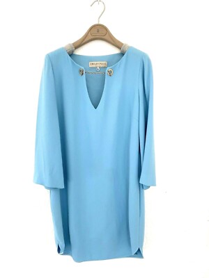 emilio pucci blue dress Size 4 Size:UK 9.5 / EU 43.5 Randy Fenoli Beaded Off-the-Shoulder gender: Girl Luxury consignment the pattern print may