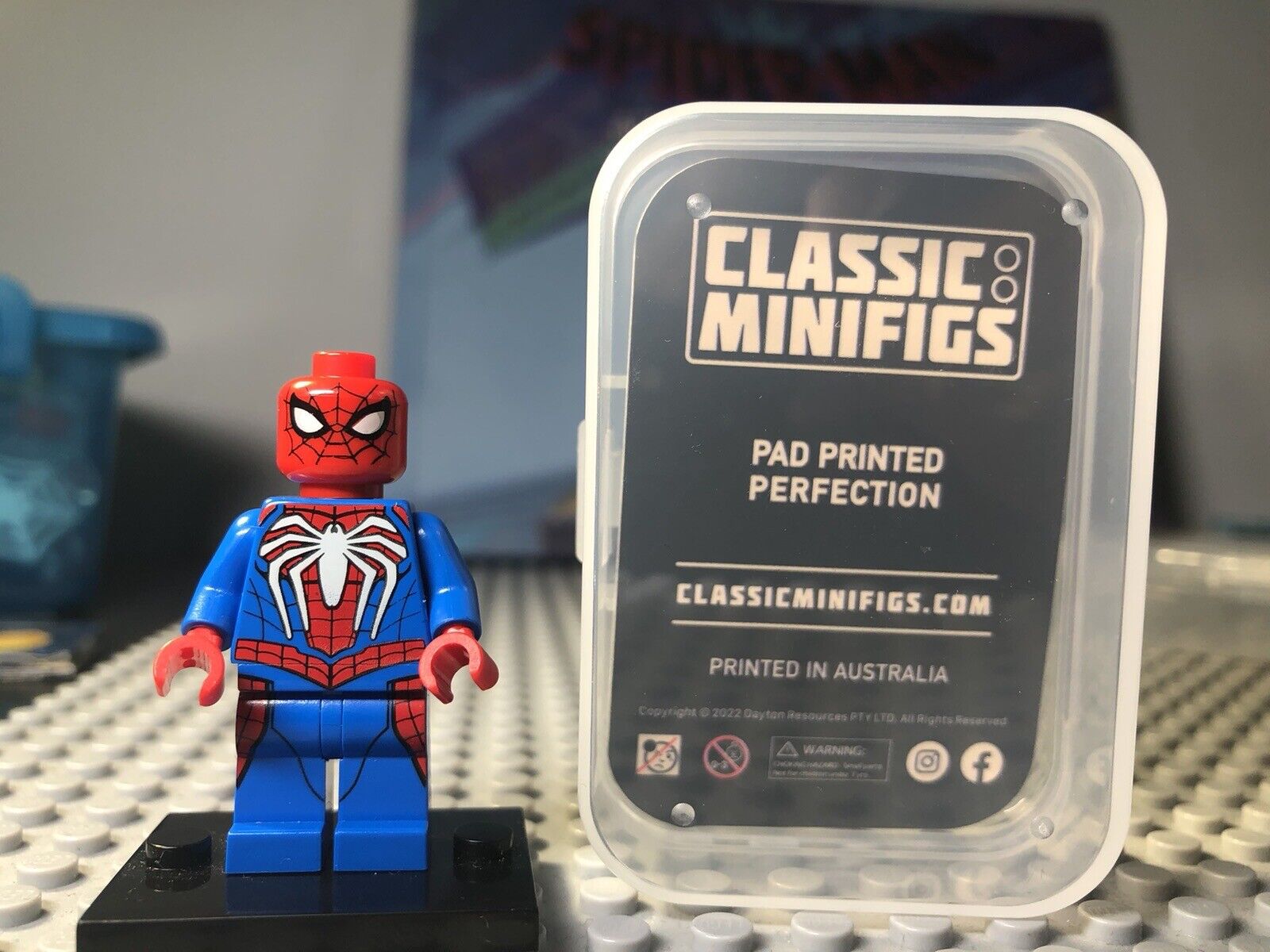 SPIDERMAN PS4 Game Custom Printed on Lego Minifigure Marvel 