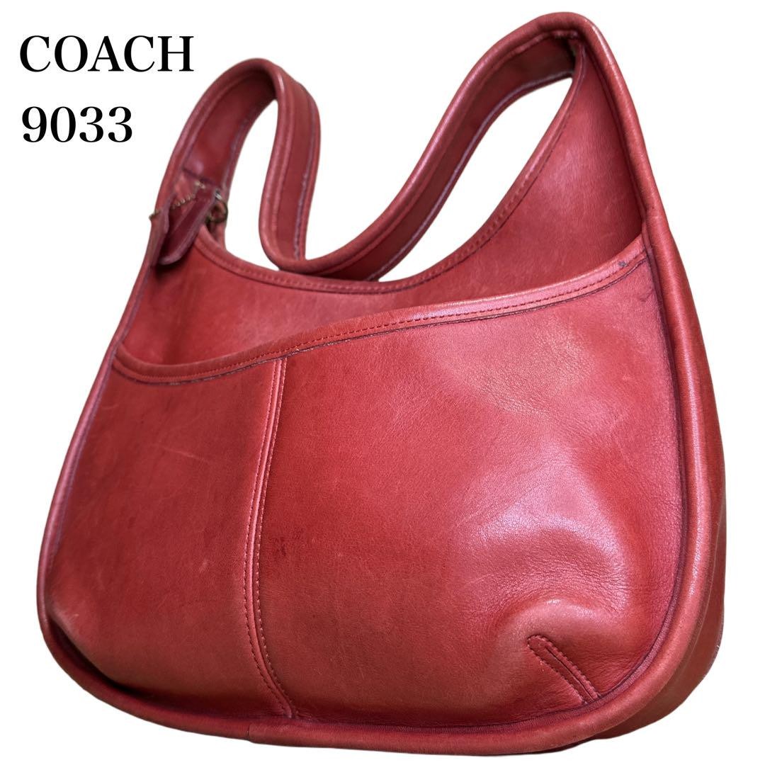 バッグ Coach Ergo One Shoulder Bag Red COACH® | Vintage Ergo Mini Zip Bag