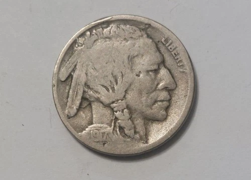 1917 S BUFFALO NICKEL VERY GOOD