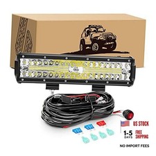 12Inch 300W Triple Row Led Light Bar Spot 12Inch Light Bar Wiring Harness