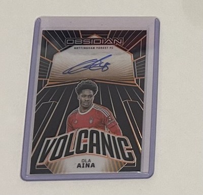 Ola Aina Auto /99 Orange 2023-24 Panini Obsidian Nottingham Forest