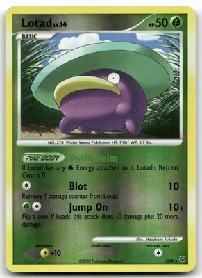 Lotad (Shiny) #SH4 (Reverse Holo) (LP) Platinum PL Pokemon