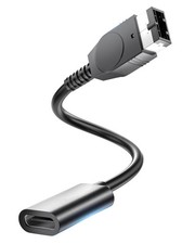 TriverseTech USB-C Adapter for Gameboy Advance SP Charger: Support Black