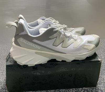 Solomon Speed Verse Ortholite UK 11,5 White Leather Nylon Mix Run Trainers NEW