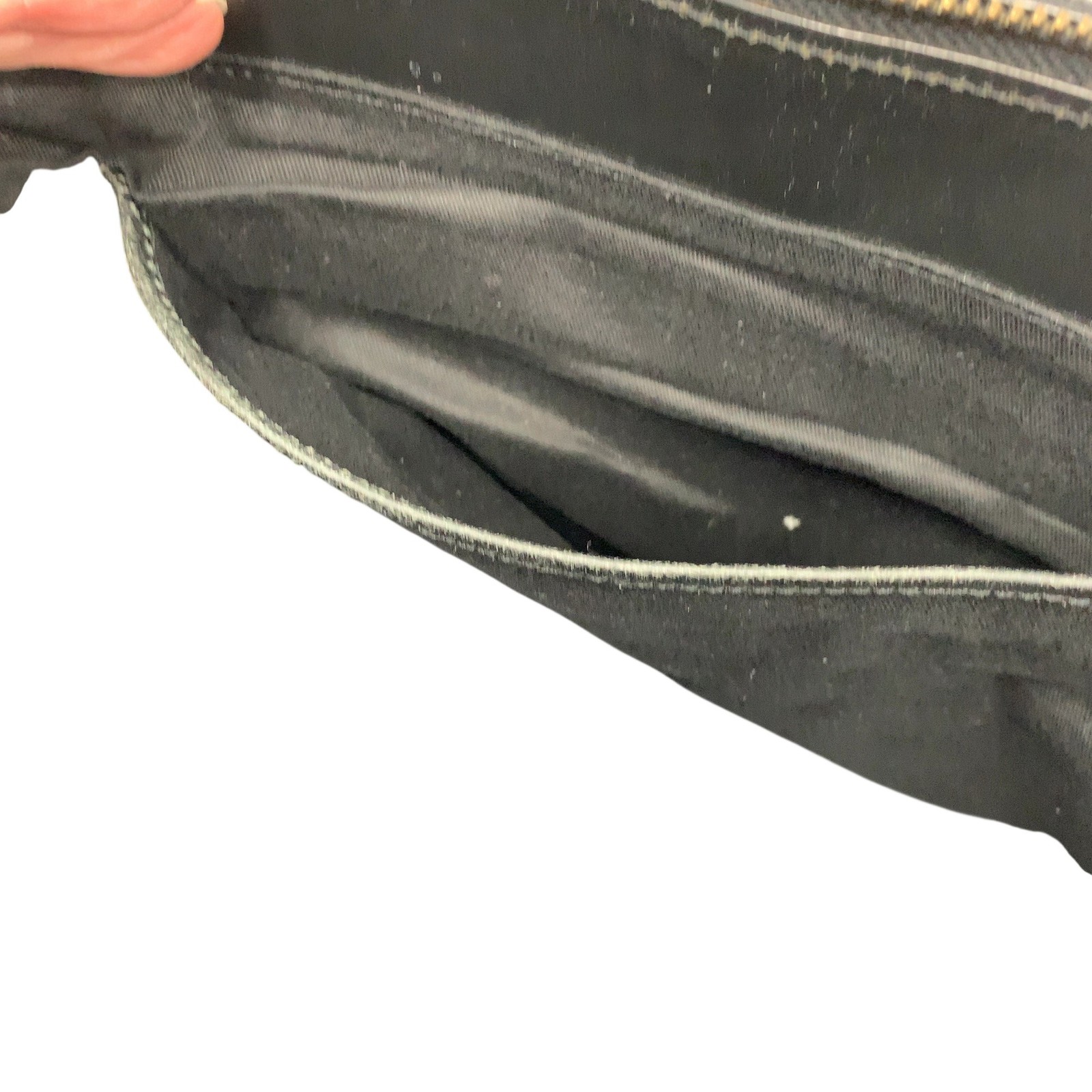COS Black Structured Leather Wool Unisex Shoulder Bag Chic Classic Laptop City image 9