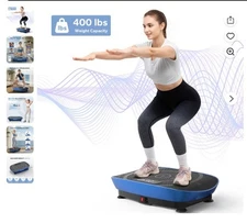 MERACH 2398 Vibration Plate – Compact Full-Body Fitness Machine - Blue