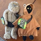 Vintage 1997 Chewbacca & Jawa Lot Star Wars Buddies Beanie Plush by Kenner 9"