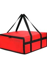 20x20 Insulated Pizza Delivery Bag Thermal Food Carrier Hot Cold Catering Red