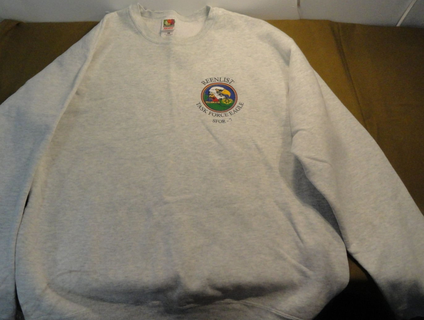REENLIST TASK FORCE EAGLE SFOR 7 GRAY COTTON/POLY… - image 1