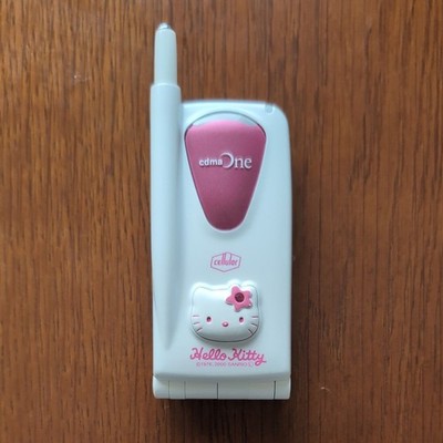 ハローキティ IDO ガラケー C106ST Hello Kitty Mobile Phone Cellular C106ST cdmaOne 2000 Not Working
