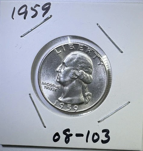 1959 25c SILVER Washington Quarter UNCIRCULATED (08-103)