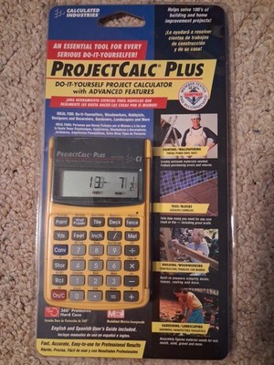 New! Sealed! ProjectCalc Plus Do-It-Yourself Project Calculator DIY Model 8525-C