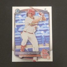 Bowman 2024 Chrome Prospects JJ Wetherholt BCP-22 St. Louis Cardinals 1st Bowman