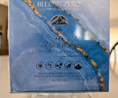 Below zero glacier ice age defying cooling cream NIB