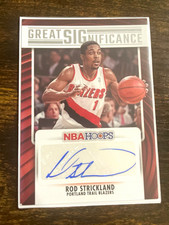 Panini 2023-24 NBA Hoops Great Significance Rod Strickland Auto #GS-ROD