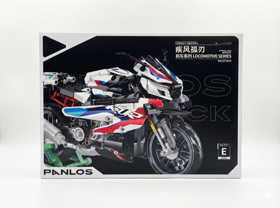 Panlos Brick Technic Racing Motorcycle Building Block Set 912 Pcs Sport Bike Toy