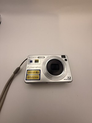 Sony Cyber-shot DSC-W110 7.2MP Compact Digital Camera Black Tested Working