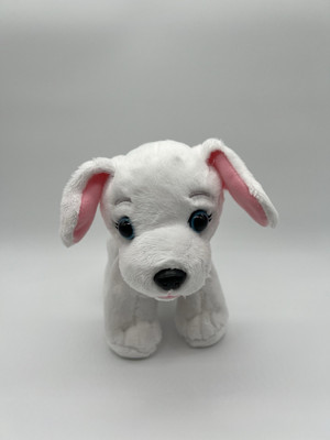 Disney White Dog Plush Jakks Pacific Soft Toy Stuffed Animal 7 