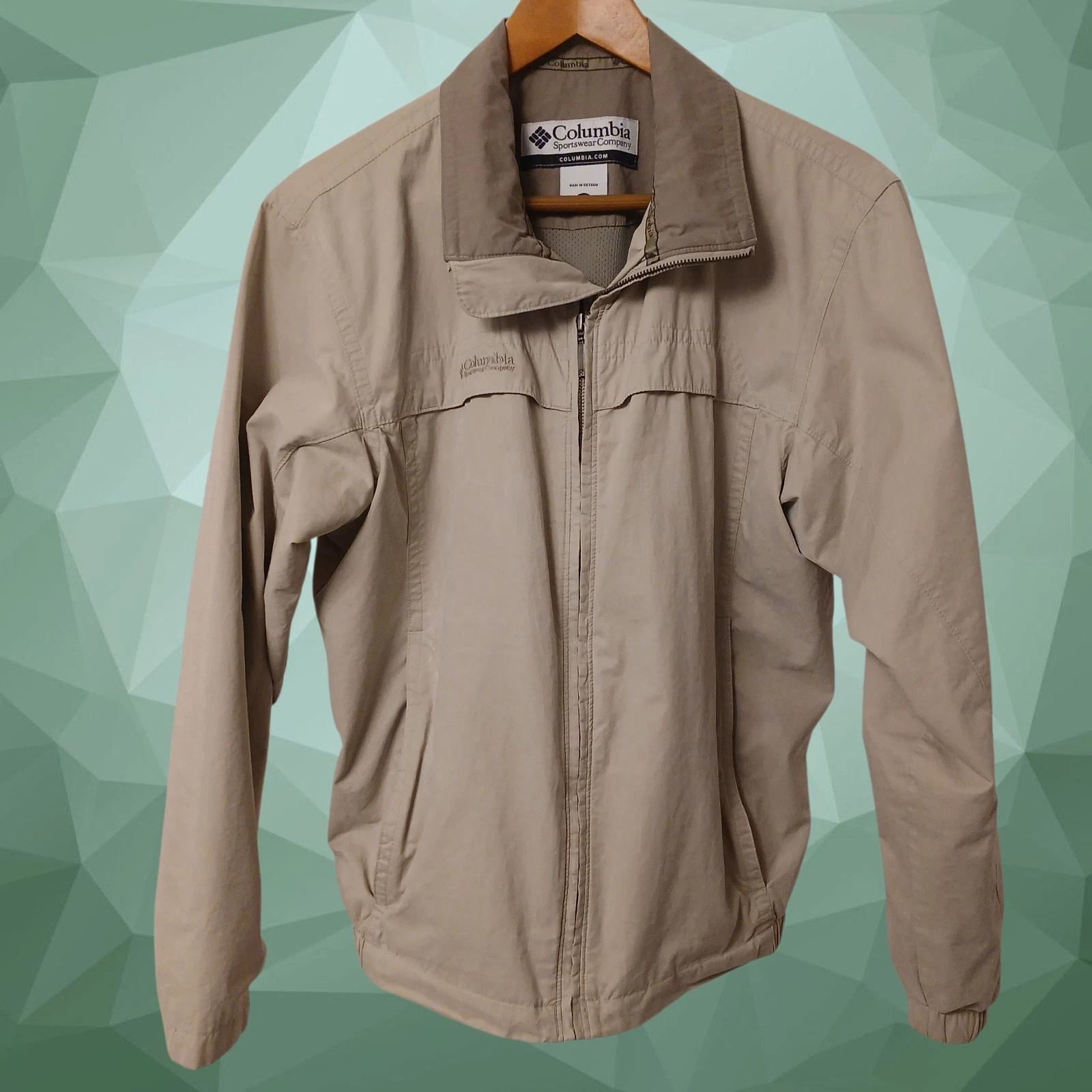 Columbia Sportswear Co. Beige Windbreaker Lightweight Jacket, Size Medium Zip-Up
Opens in a new wind