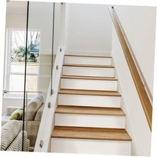 14 Strips Stair Riser Decals Peel and Stick, 14 Strips with tools Pure White