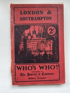 London & Southampton Shipping Who’s Who? 1930 Docks Plan Good Condition Scarce