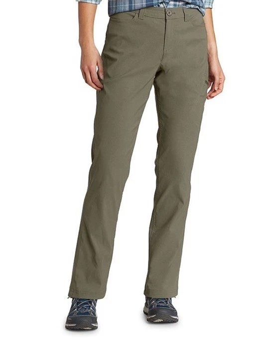 $70 Eddie Bauer Women's Rainier Stretch Hiking Pants-Sprig- Size: 10 - New Tag