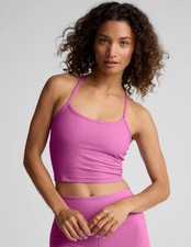 Beyond Yoga Spacedye Slim Racerback Cropped Tank Size Medium Pink SD4382