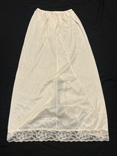 Vintage Made in USA 60s Antron Montgomery Ward Slip Sz L Midi W 30-32 A14