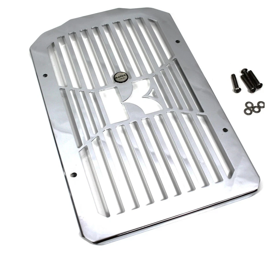 Protector de cubierta de parrilla de radiador cromado Kawasaki Vulcan 900 VN900 2006-2023 Foto 2 de 4