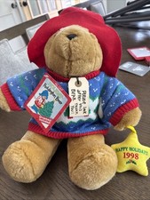 Vintage 1998 Sears Kids Gifts Christmas Paddington Bear 15  Plush w/Tag
