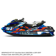 GRAPHICS-DECALS-STICKER KIT FIT:Sea-Doo Rxt-X 260/300 rs 2011-2017