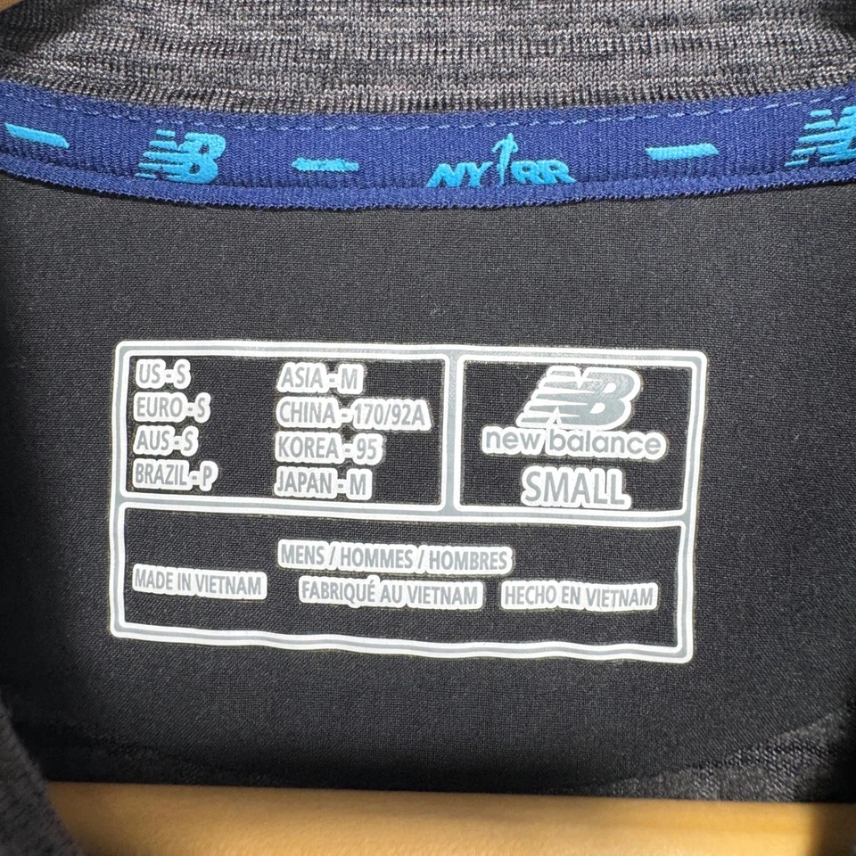 TCS New York City Marathon 2018 New Balance Quarter Zip Pullover Men Small Gray - Image 4 of 4